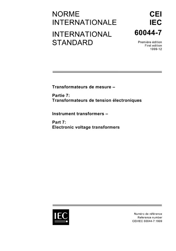 Cover IEC 60044-7:1999